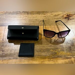 Sunglasses plus Sheina sunglass case with wipe.